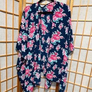 Woman’s floral kimono